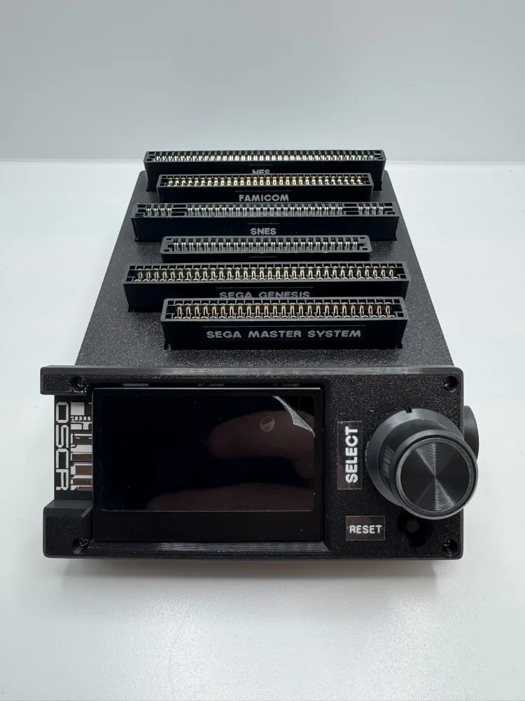 New OSCR rotary display on a cartreader.net HW5 reader